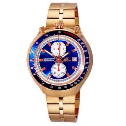 Chronograph Quartz Blue Dial Mens Watch