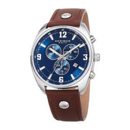 Chronograph Quartz Blue Dial Mens Watch