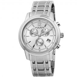 Chronograph Silver Dial Mens Watch