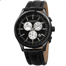 Enterprise Chronograph Quartz Black Dial Mens Watch
