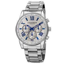 Enterprise Chronograph Quartz Silver Dial Mens Watch