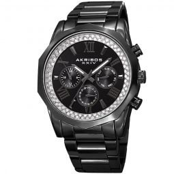 Mens Dress Chronograph Quartz Black Dial Mens Watch