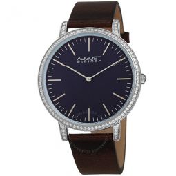 Quartz Crystal Blue Dial Mens Watch