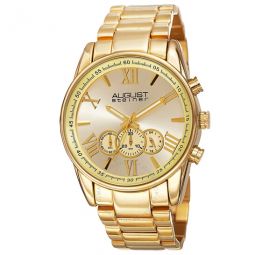 Chronograph Quartz Gold Dial Mens Watch