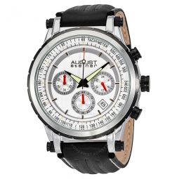 Chronograph Silver Dial Mens Watch