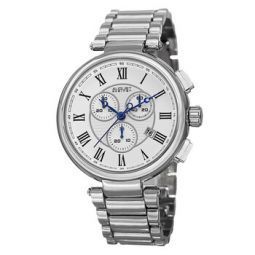 Chronograph Quartz Silver Dial Mens Watch