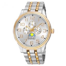 Quartz Multi-function Silver Dial Mens Watch