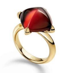 Medicis Claret Crystal Ring Size 5.5