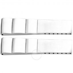 Breilting White Bentley Rubber Strap 24/22mm