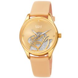 Diamond Accented Flower Quartz Ladies Watch