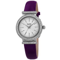 Swarovski Crystals Quartz Silver Dial Ladies Watch