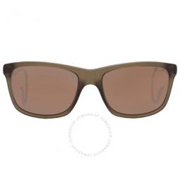Polarized Brown Square Mens Sunglasses