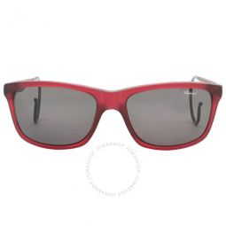 Polarized Grey Square Mens Sunglasses