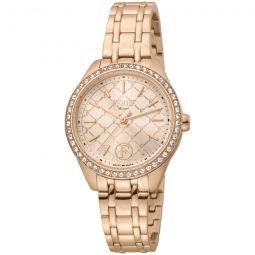 Classic Quartz Rose Gold Dial Ladies Watch