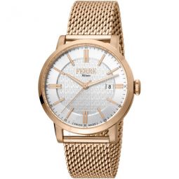 Classic Quartz White Dial Mens Watch