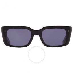 GL 3030 SUN Semi-Flat Navy Rectangular Sunglasses