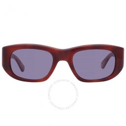 LAGUNA SUN Blue Smoke Rectangular Sunglasses