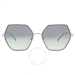 Green Gradient Hexagonal Ladies Sunglasses