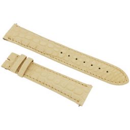 Almond 20 MM Alligator Leather Strap