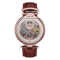 Lincoln Automatic Moon Phase Rose Gold Dial Mens Watch
