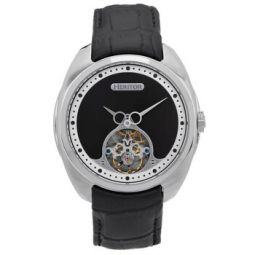 Roman Black Dial Mens Watch