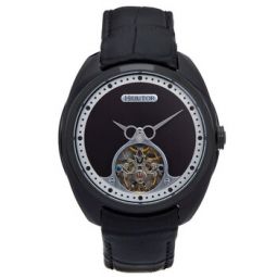 Roman Black Dial Mens Watch