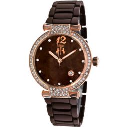 Bijoux Brown Mother of Pearl Dial Ladies Watch