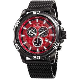 Chronograph Quartz Red Dial Mens Watch