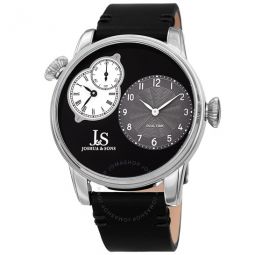 Dual Time Quartz Black Dial Mens Watch