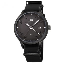 Quartz GMT Grey Dial Mens Watch