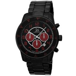 Joshua & Sons Chronograph Black Dial Black Alloy Mens Watch