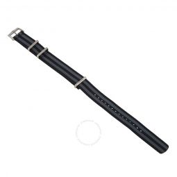 NATO Polyamide 5-Stripe Black And Grey Watch Band