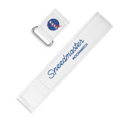 Speedmaster Moonwatch 20 mm White Velcro Two-Piece Watch Strap