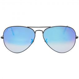 Aviator Flash Lenses Blue Gradient Unisex Sunglasses