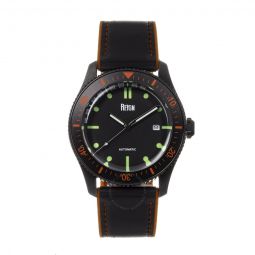 Elijah Automatic Black Dial Mens Watch