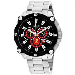 Enzo Chronograph Quartz Black Dial Mens Watch