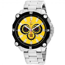Enzo Chronograph Quartz Yellow Dial Mens Watch