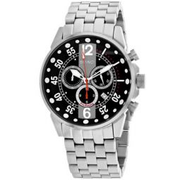 Messina Chronograph Quartz Black Dial Mens Watch