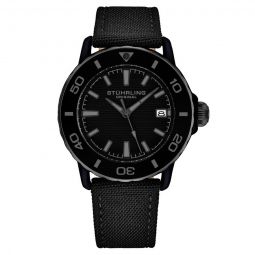 Aquadiver Quartz Black Dial Mens Watch