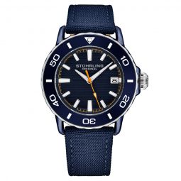 Aquadiver Quartz Blue Dial Mens Watch