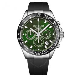 Monaco Chronograph Quartz Green Dial Mens Watch