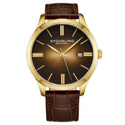 Symphony Quartz Brown Dial Mens Watch