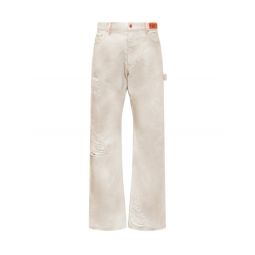Heron Preston 로고 프린트 디스트레스드 진 HMYA012S22FAB001