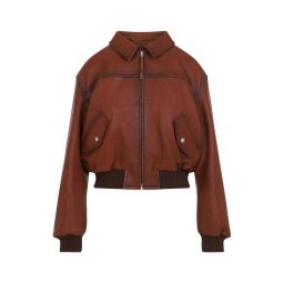 아크네 스튜디오 레더 봄버 재킷 A70190