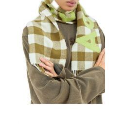 아크네 스튜디오 플레드 로고 스카프 CA0345DE4