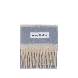 Acne Studios 로고 패치 프린지 스카프 CA0344