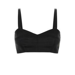 프라다 새틴 크롭 브라탑 P910NSOOO15ZC