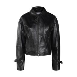 Acne Studios 지퍼업 가죽 재킷 A70180