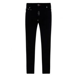 Philipp Plein 슈퍼 스트레이트 컷 프리미엄 헥사곤 데님 팬츠 FABCMDT3113PDE004N