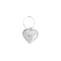 Raf Simons Small Heart Earrings with Initial 212987